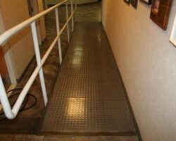 Office Hallway Handicap Steel Ramp 300x200
